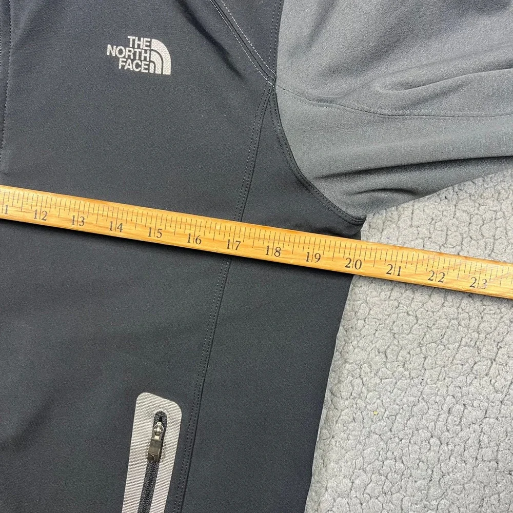 The North Face Mountain Athletics Mens Black Grey Full Zip Fleece Hoodie S Small